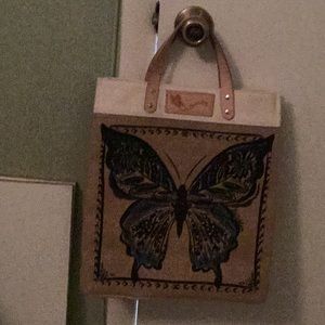 Straw Butterfly Bag- good for beach or a daily getaway
